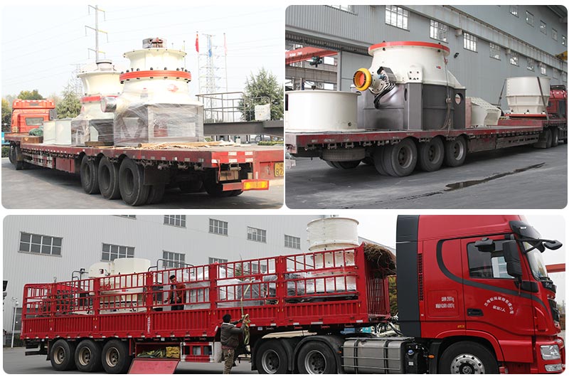 單缸圓錐破碎機發貨現場圖