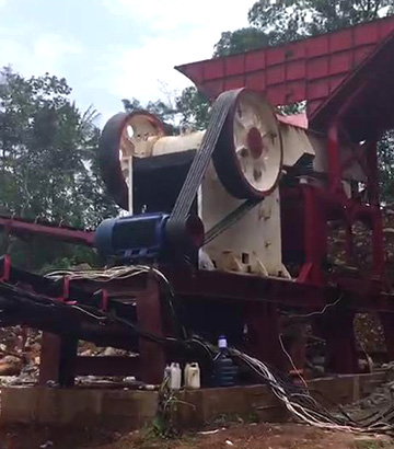 印尼時産150噸河石破碎生産線現場