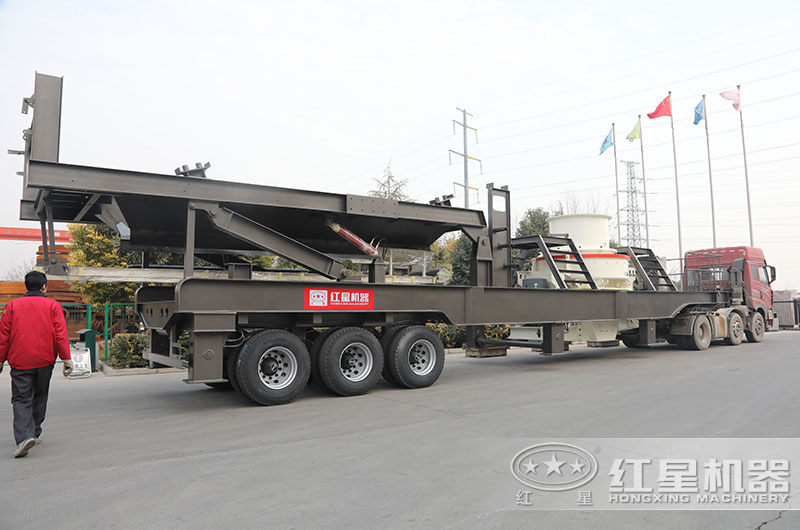 車載式流動打沙機發貨