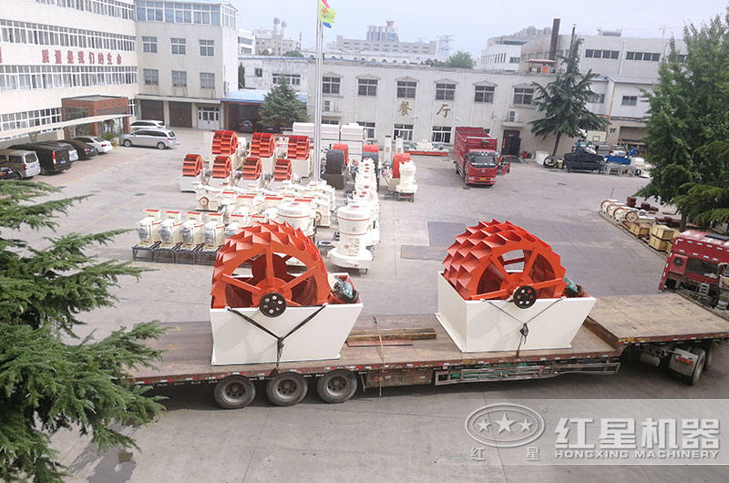 洗砂機發貨現場