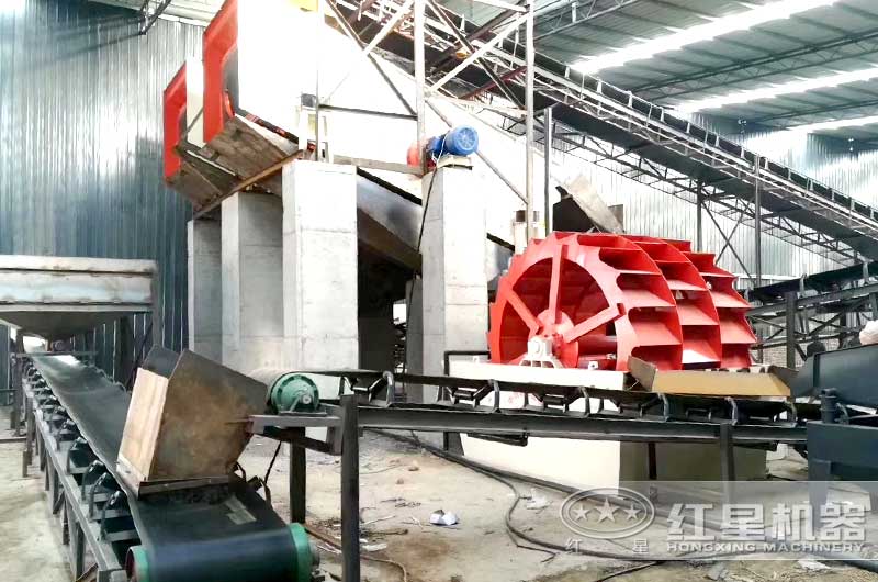 河南客戶洗沙現場