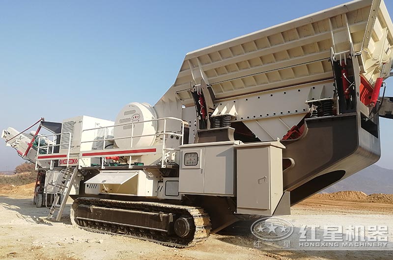 履帶式移動建築垃圾處理設備