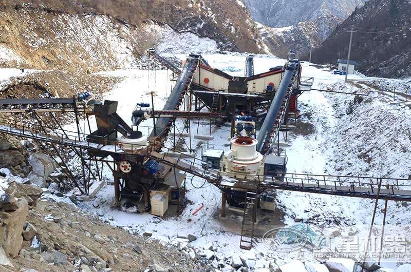 甘肅省臨夏客戶制砂現場實拍圖