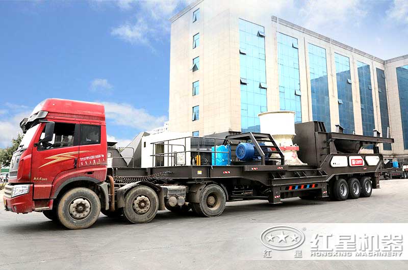 移動式建築垃圾破碎機發貨