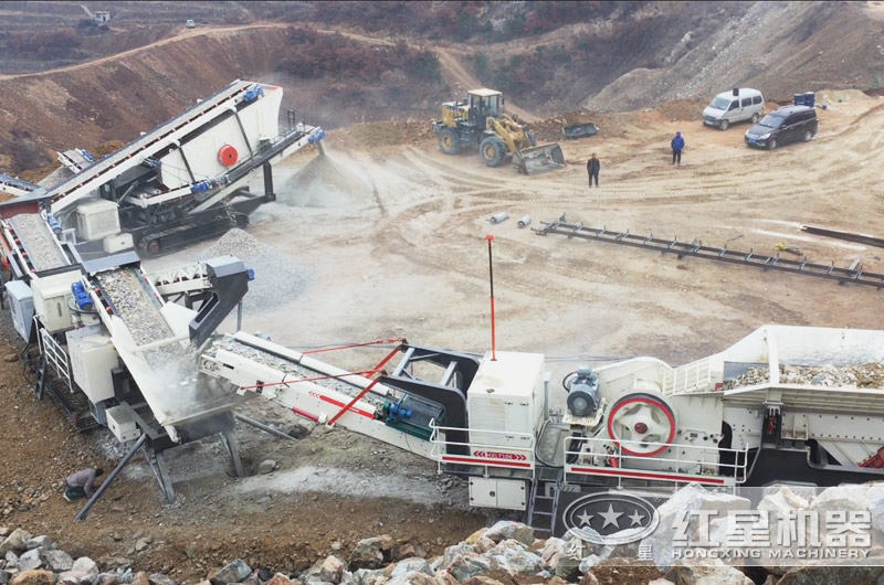 自動式破碎制砂機生産現場